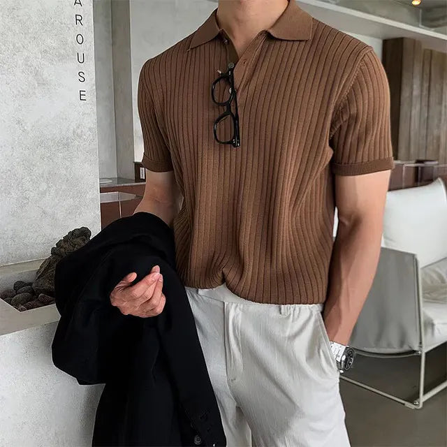 FLORENCE KNITTED POLO SHIRT